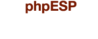 phpESP Hosting Script Logo